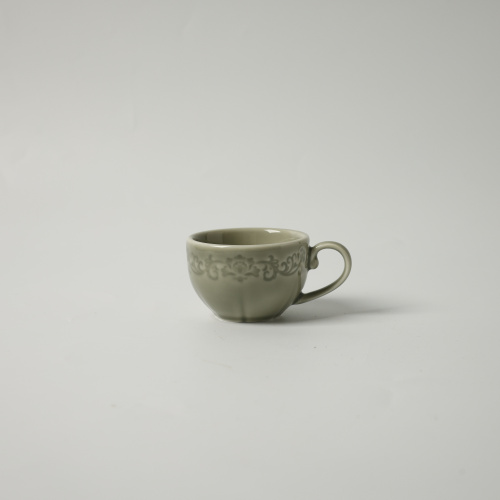 Чашка зеленая Camelia, глянцевая, 9.2х12х5.5 см, 200мл, фарфор (JET, арт. HS231668)