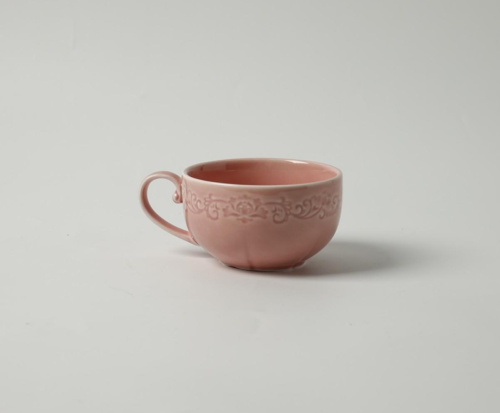 Чашка розовая Camelia, глянцевая, 6.2х9х4.5 см, 90 мл, фарфор (JET, арт. HS236299)