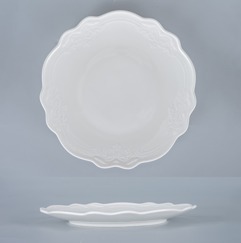 Тарелка белая, Elsa, глянцевая, 17,8 х 1,8 см, фарфор (JET, арт. C3600111)