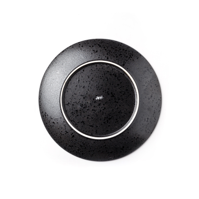 Тарелка черная, матовая, 26 х 3 см, фарфор (JET, арт. A0019W521)