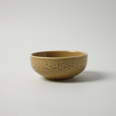 Салатник коричневый Camelia, глянцевая, 16х6.3см, 650мл, фарфор (JET, арт. HS232613)