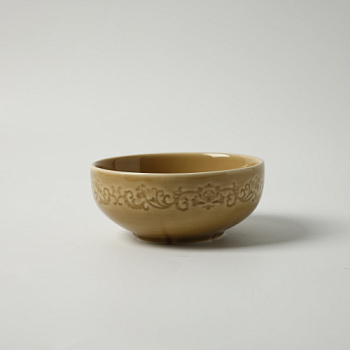 Салатник коричневый Camelia, глянцевая, 16х6.3см, 650мл, фарфор (JET, арт. HS232613)