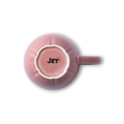 Кружка розовая Camelia, глянцевая, 9х12х9.9 см, 350 мл, фарфор (JET, арт. HS231971)