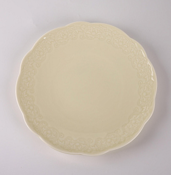 Тарелка молочная Camelia, глянцевая, 22х2.8 см, фарфор (JET, арт. HS237022)