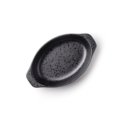 Форма для запекания с ушками черная, матовая, 25 х 15,3 х 4,6 см, фарфор, 600 мл (JET, арт. A26359W521)