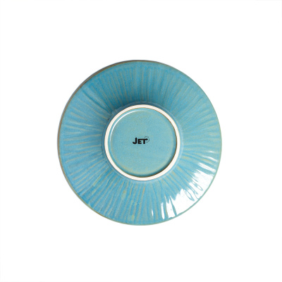 Тарелка глубокая бирюзовая, глянцевая, 28,3 х 1,8 см, фарфор (JET, арт. H13701-N337)