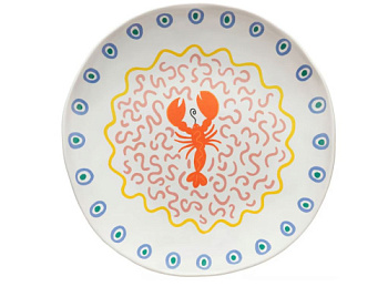 Чаша COSTA NOVA SUMMER BLISS lobster, 36,6x36,6x6,7; GOS371-LBS(GOS371-05924O)