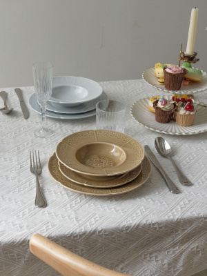 Тарелка глубокая коричневая Camelia, глянцевая, 22х4.7 см, фарфор (JET, арт. HS231962)