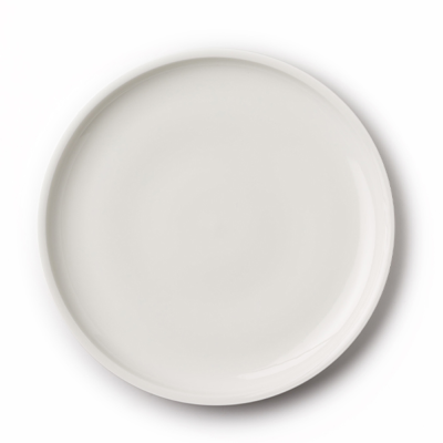 Тарелка белая, глянцевая, 25 х 2,8 см, фарфор (JET, арт. A25172)