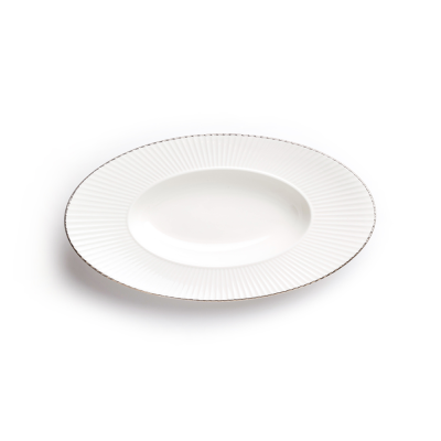 Блюдо овальное белое, глянцевое, 35,2, фарфор (JET, арт. DP2440S)