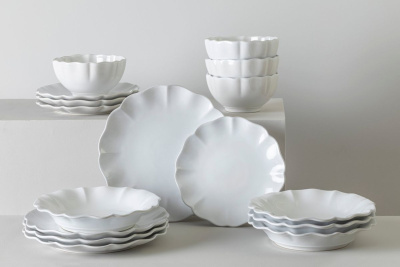Тарелка круглая COSTA NOVA ROSA White, 12,5x12,5x2; DAP131-WHI(DAP131-02202F)