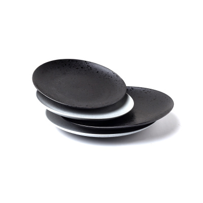 Тарелка черная, матовая, 26 х 3 см, фарфор (JET, арт. A0019W521)