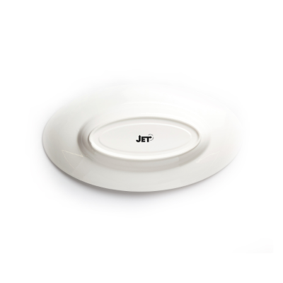 Блюдо овальное белое, глянцевое, 35,2 см, фарфор (JET, арт. DP2440S)