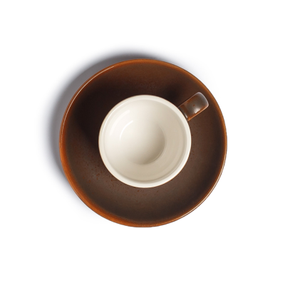 Блюдце коричневое, полуматовое, 11,9 см, (JET, арт. H7376-N539)