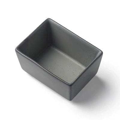 Сахарница серая, матовая, 9.5х7.2х5.4 см, фарфор (JET, арт. H7312-N258)