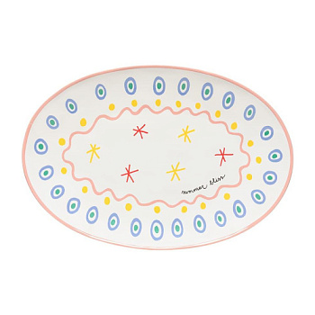 Блюдо овальное COSTA NOVA SUMMER BLISS Sun, 45x31,1x4,1; GOA451-SUM(GOA451-05924J)