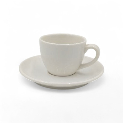 Блюдце белое, глянцевое, 16.4 см, фарфор (JET, арт. H4048)