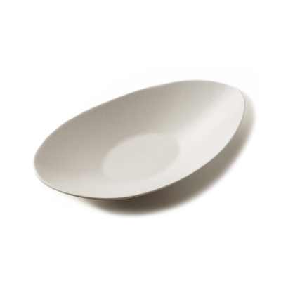 Салатник овальный белый, матовый, 31,2 х 17,5 х 8 см, фарфор (JET, арт. A23549W1274)