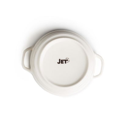 Миска с крышкой белая, глянцевая, 14 х 11 х 5,5 см (JET, арт. H11485)