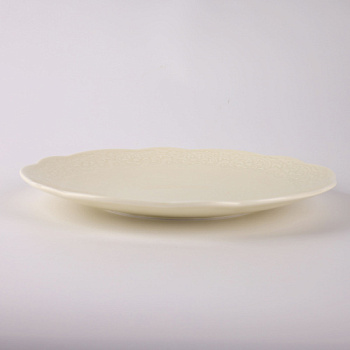 Тарелка молочная Camelia, глянцевая, 28.5х3 см, фарфор (JET, арт. HS237023)