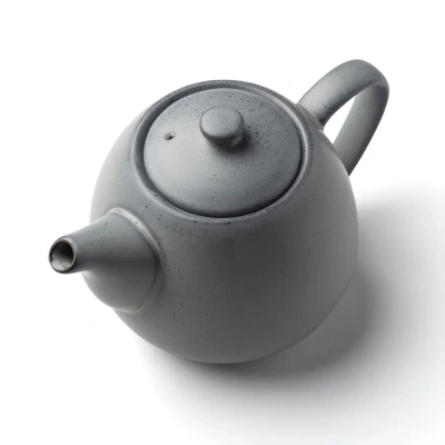 Чайник серый, матовый, 800 мл, фарфор (JET, арт. H13170-N258)