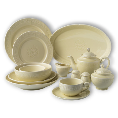 Тарелка плоская молочная Camelia, глянцевая, 21.2х2 см, фарфор (JET, арт. HS231974)