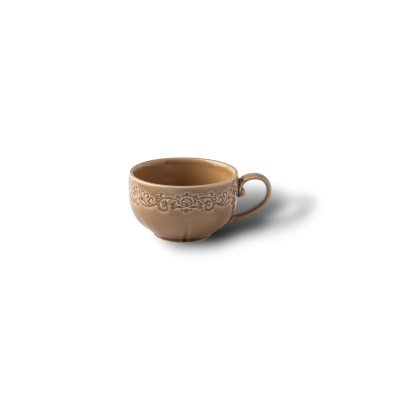 Чашка коричневая Camelia, глянцевая, 9.2х12х5.5 см, 200мл, фарфор (JET, арт. HS231966)