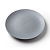 Тарелка серая, матовая, 22,5 х 2,5 см, фарфор (JET, арт. A0018W1101)