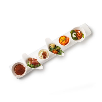 Форма для подачи прямоугольная белая, матовая, 45,2 х 6,5 х 3,5 см (JET, арт. H13935-N016)