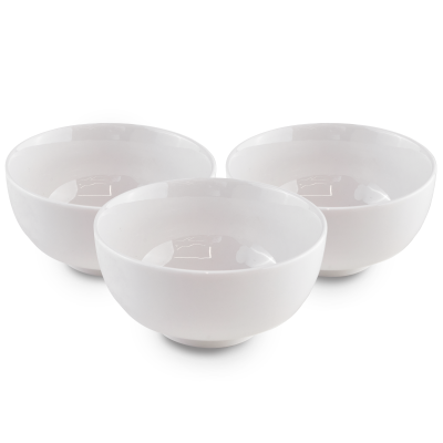 Набор Миска Пиала 300 мл 6 шт, 11.5 см, Фарфор, Белый