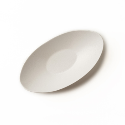 Салатник овальный белый, матовый, 31,2 х 17,5 х 8 см, фарфор (JET, арт. A23549W1274)