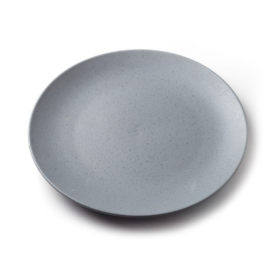 Тарелка серая, матовая, 33 х 3,5 см, фарфор (JET, арт. A0021W1101)