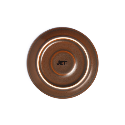 Блюдце коричневое, полуматовое, 16,3 х 2,4 см (JET, арт. H5827-N539)