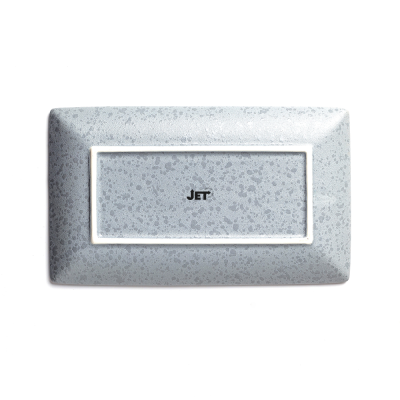 Блюдо прямоугольное серое, матовое, 27,3 х 16,5 х 2,3 см, фарфор (JET, арт. A21263W1101)