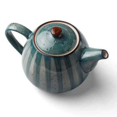 Чайник зелёный, глянцевый, 800 мл, фарфор (JET, арт. H13170-N361)