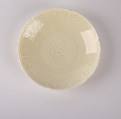 Тарелка глубокая молочная Camelia, глянцевая, 20х3.8 см, фарфор (JET, арт. HS236290)