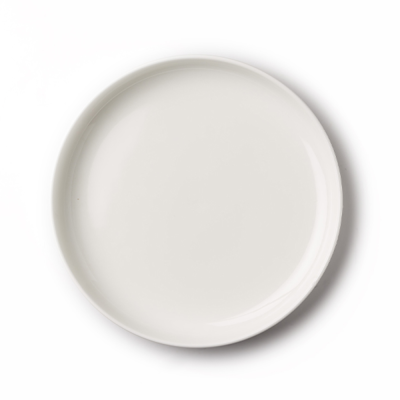 Тарелка полуглубокая белая, глянцевая, 23,8 х 3 см, фарфор, 600 мл (JET, арт. A24887)