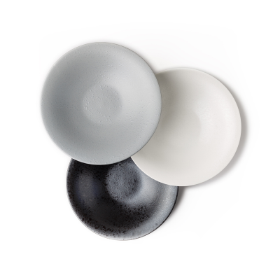 Салатник серый, матовый, 28,0 х 5,5 см, фарфор, 1100 мл (JET, арт. A2800W1101)