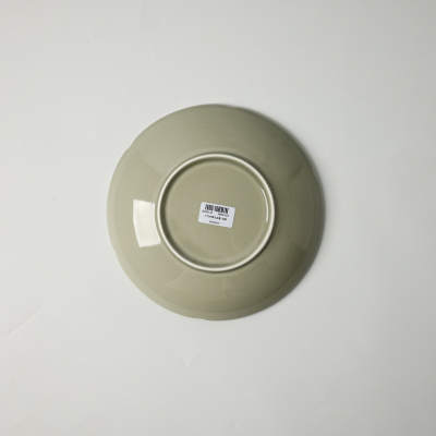 Тарелка глубокая зеленая Camelia, глянцевая, 20х3.8 см, фарфор (JET, арт. HS231651)