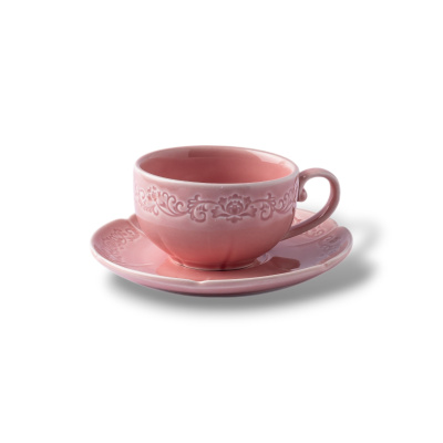 Чашка розовая Camelia, глянцевая, 9.2х12х5.5 см, 200мл, фарфор (JET, арт. HS231973)
