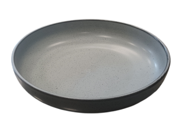 Тарелка серая, матовая, 25,5 х 3 см (JET, арт. H12416-N258)