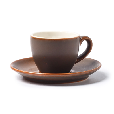 Блюдце коричневое, полуматовое, 11,9 см, (JET, арт. H7376-N539)