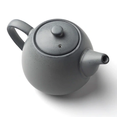 Чайник серый, матовый, 800 мл, фарфор (JET, арт. H13170-N258)