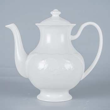 Чайник белый, Elsa, глянцевый, 22 х 13,5 х 17 см, 1000 мл, фарфор (JET, арт. C3600128)