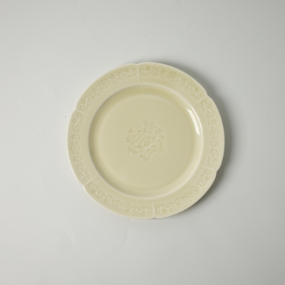 Тарелка плоская молочная Camelia, глянцевая, 26х2.2 см, фарфор (JET, арт. HS231975)