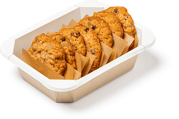 Контейнер OSQ OCTOBOX 400 (K), 161х126х45, Крафт / Белый (60/уп.) (660/кор.) JET