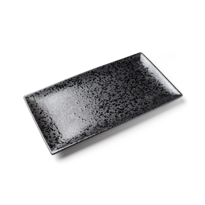 Блюдо прямоугольное черное, матовое, 27,3 х 16,5 х 2,3 см, фарфор (JET, арт. A21263W521)