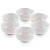 Набор Миска Пиала 300 мл 6 шт, 11.5 см, Фарфор, Белый