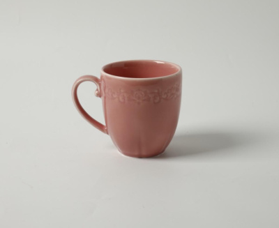 Кружка розовая Camelia, глянцевая, 9х12х9.9 см, 300 мл, фарфор (JET, арт. HS231971)