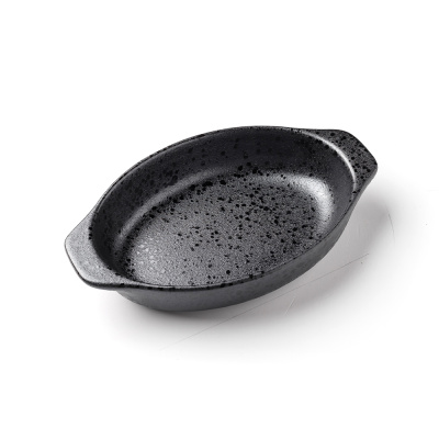 Форма для запекания с ушками черная, матовая, 25 х 15,3 х 4,6 см, фарфор, 600 мл (JET, арт. A26359W521)